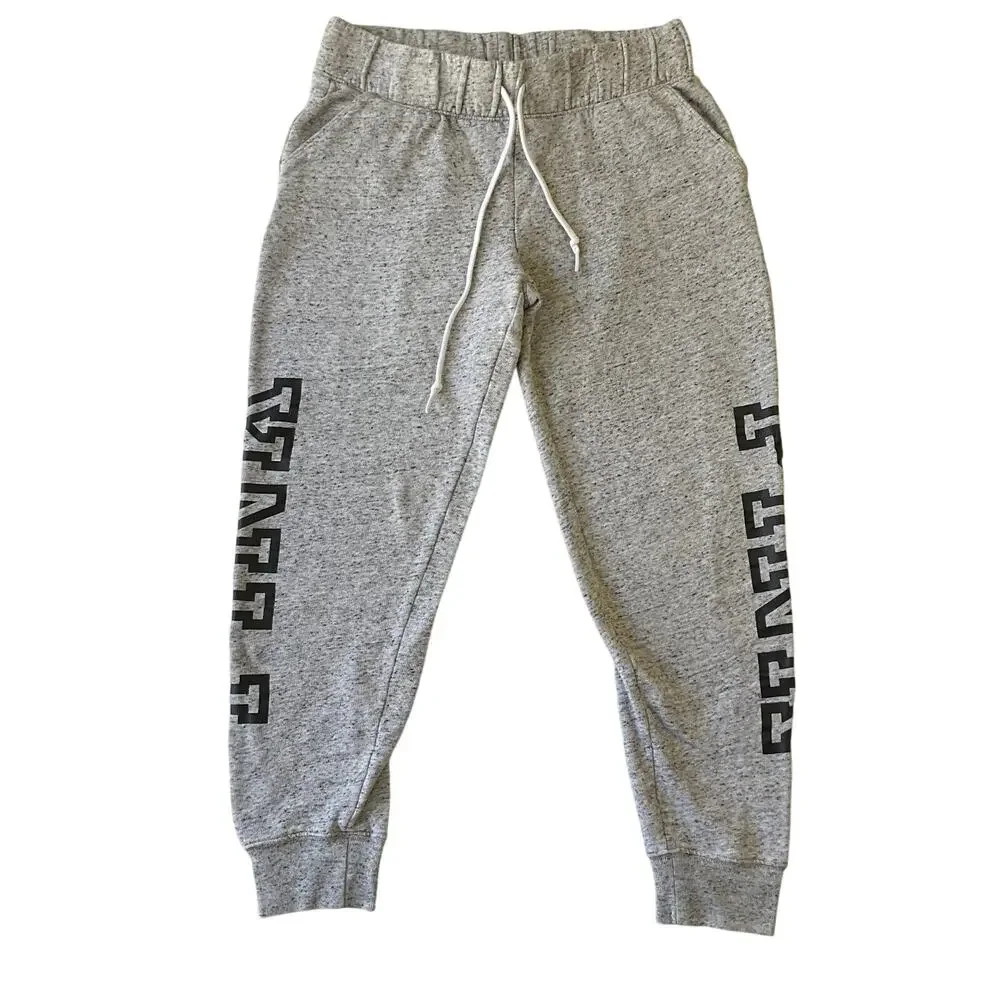 Victoria's Secret PINK Women Pants S Gray Sweatpants PINK Logo Loungewear 24”